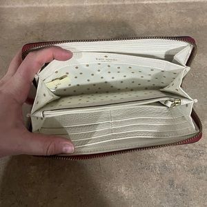 Red Kate Spade Zipper Wallet